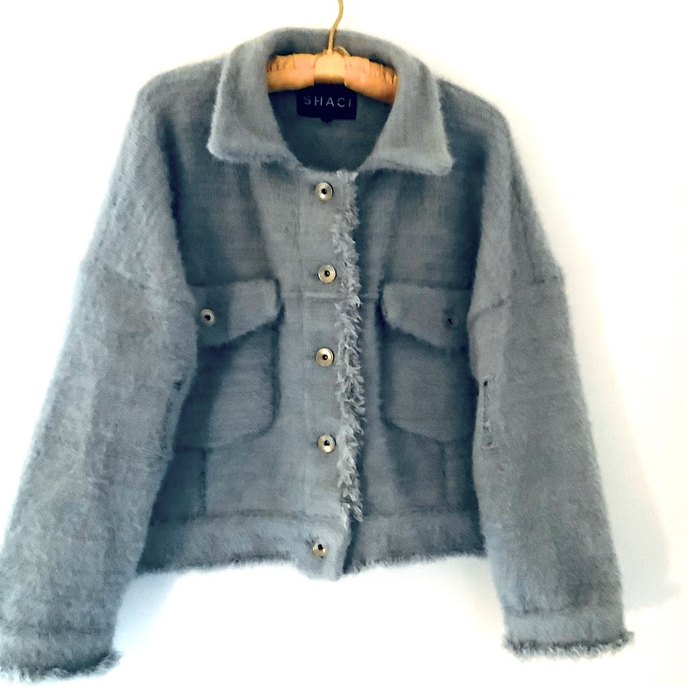 Shaci Blue fall jacket. Size S